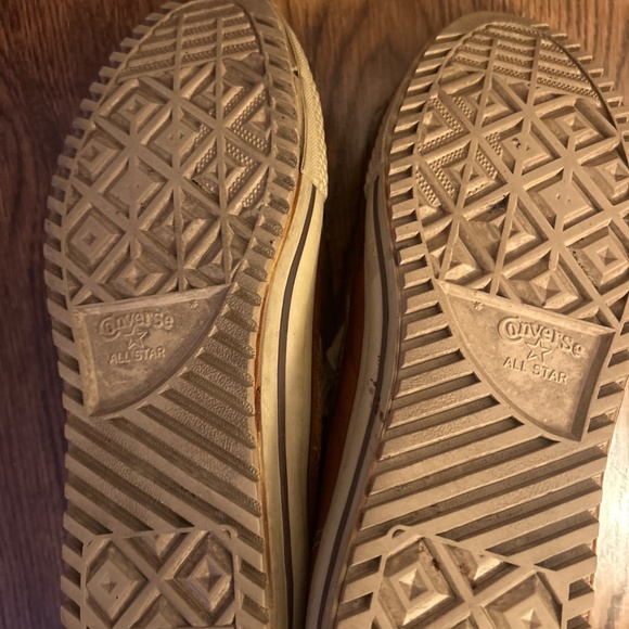 Converse Leather High Top Sneakers Brown - Picture 7 of 7